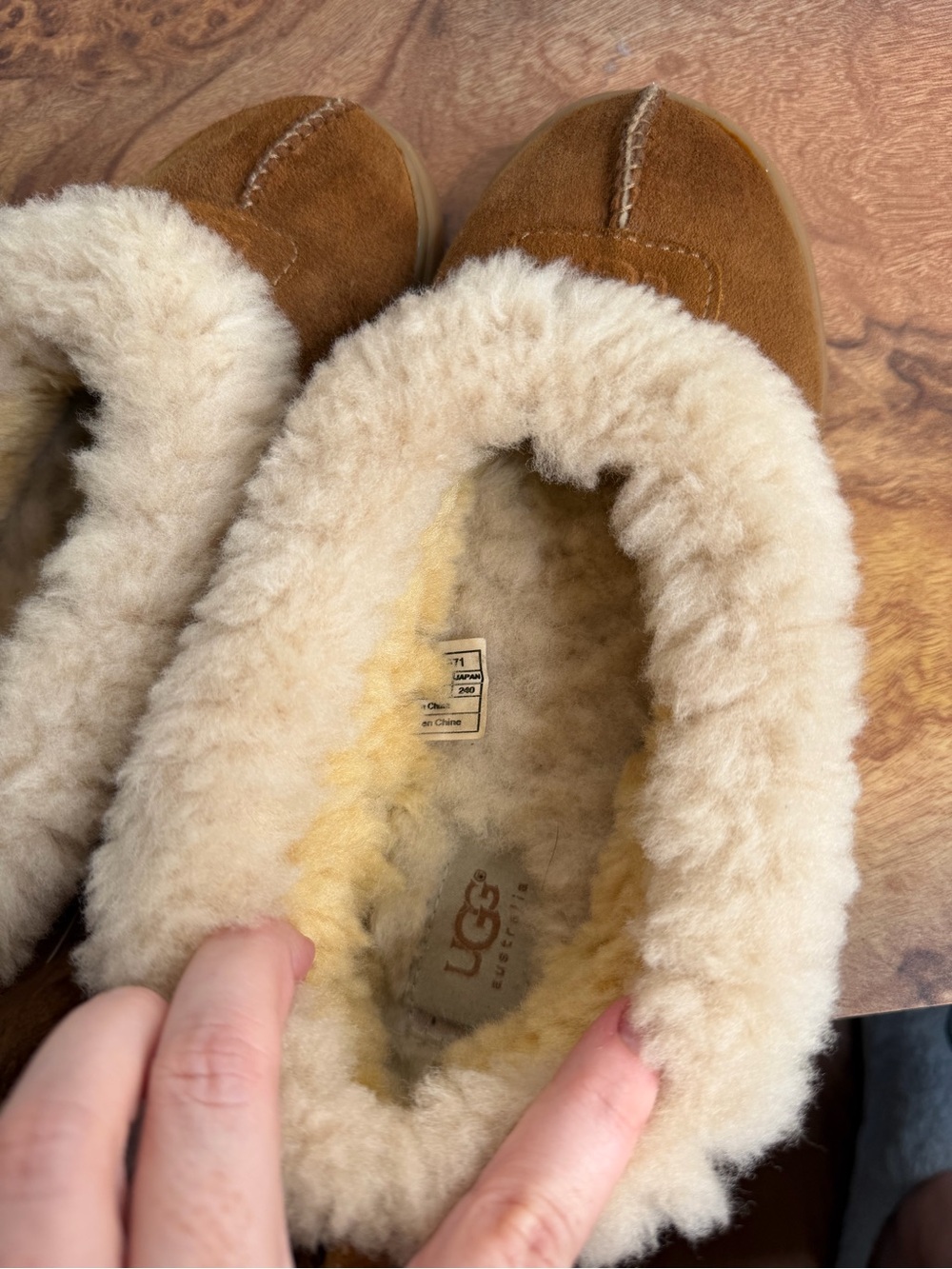 Ugg Zora Genuine Shearling Trim Ballet Flat size 7 - Picture 9 of 11
